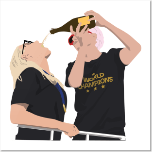 Megan Rapinoe Allie Long USWNT World Champions Posters and Art